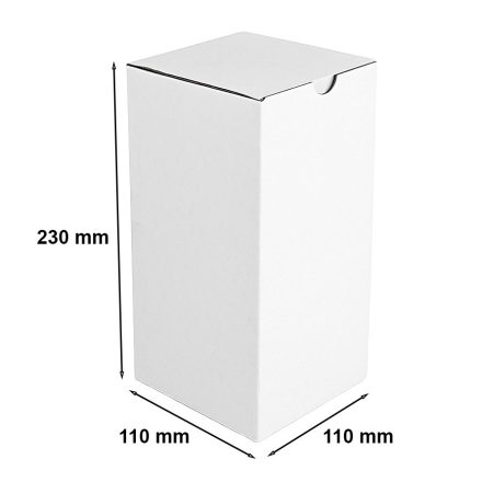 Kartónová krabica F215 biela módna krabica 110x110x230 mm