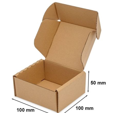 Papierová lepenka 100x100x50 mm, módny box 1 ks
