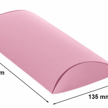 Box dekoratívny vankúš M ružová lepenka prášok 210x135x40 mm