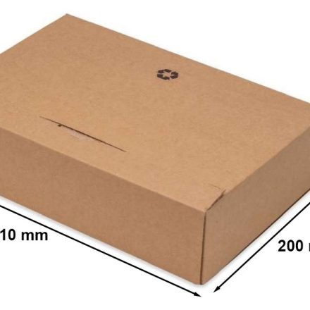 Fix box A4 kartónová krabica s fóliou 310x200x65mm hnedá