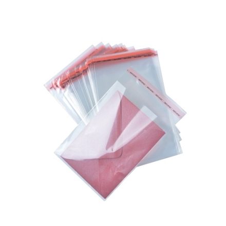 Fóliové vrecia PP s lepiacou páskou C5 17x25+5 cm 25 um 100 ks