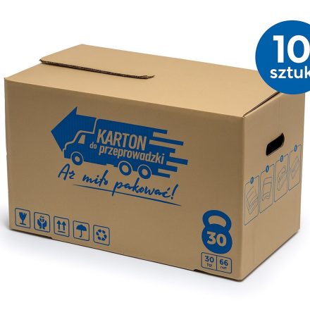 Silná pohyblivá škatuľa 550x300x320mm s držadlom 5 layers 10 ks