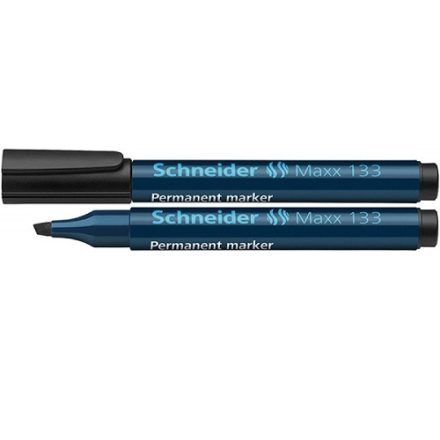 Marker Permanent Schneider Maxx 133 skosené 1-4 mm Čierna vodeodolná