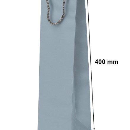 Darčekové vrecko laminované na víno 120x80x400 striebro 1 ks