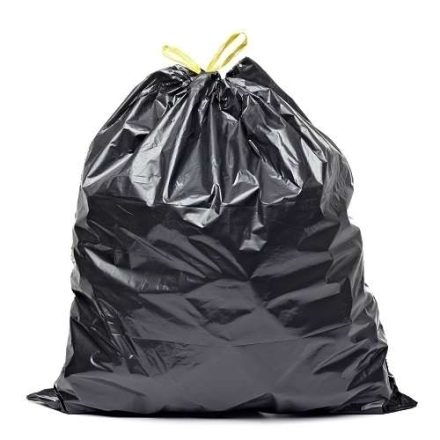 Odpadové vaky LDPE 120 l čierna s kresliacou páskou, 10 ks