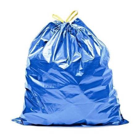 Odpadové vaky LDPE 120l modrá s kresliacou páskou 10 ks