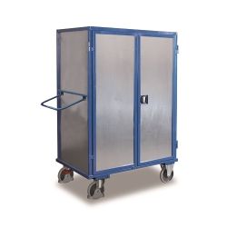 Skladovací vozík krytu SW-800.988 s dverami a zámkom 500 kg