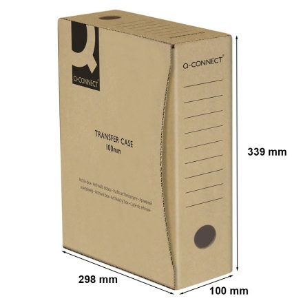Archív box A4 bez kyseliny hnedá lepenka 100x339x298 mm