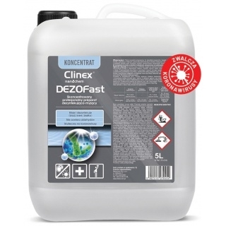 Profesionálny CLINEX DEZOFAST 5L - koncentrát na umývanie a dezinfekciu