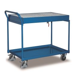 Oceľový stolový vozík 2 olejovo tesné kúpele SW-600.505 250 kg