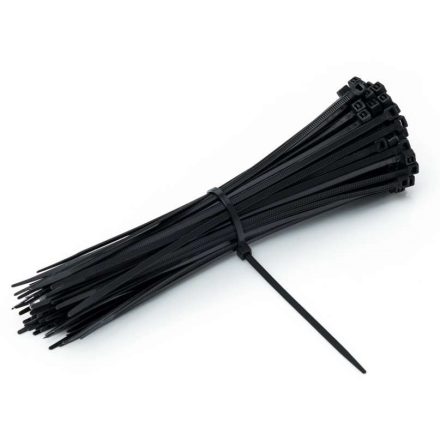 Tritické svorky káblov 200 x 3,6 mm čierna 100 ks
