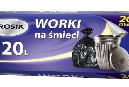 GROSIK Odpadové vaky HDPE čierna 120 l, 20 silné ks