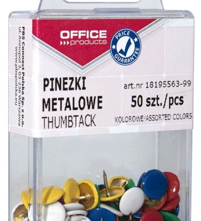Farebné tacky 50mix ks pre korkové stoly