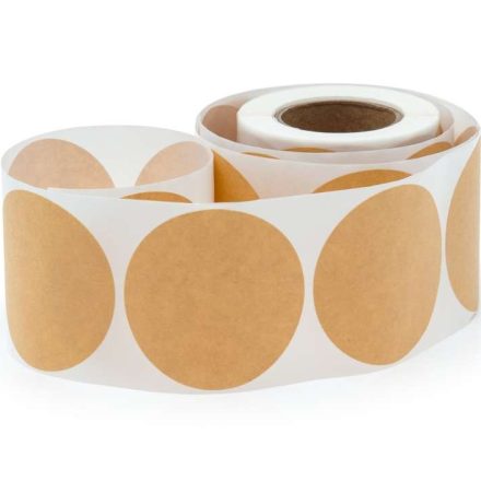 Okrúhle nálepky EKO Light Fi60mm sulfátové štítky na valčeku 250 ks