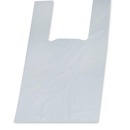 Reklama LDPE, biela plastová taška 30x55 cm, 50 ks