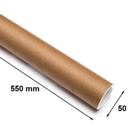 Kartónová rúrka okrúhle fi 50 mm gr 2 mm 550 mm B2