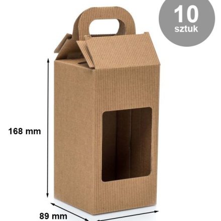 Kartónové škatule potiahnuté 1 nádoba 0,9 l 89x89x168 mm 10 ks