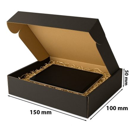 Papierová lepenka 150x100x50 mm čierna F427 módny box