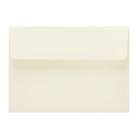 Papierové dekoratívne obálky B6 125x176 mm HK slonovina 120g 50 ks