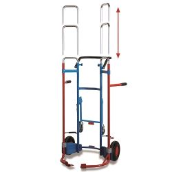 Teleskopický prepravný vozík na pneumatiky SK-710.307, 8 pneumatiky 200 kg