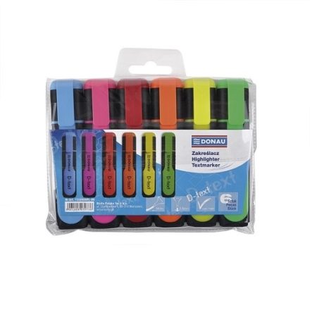 Fluorescenčné plotre D-Textová sada 6 pc mix farieb v prípade