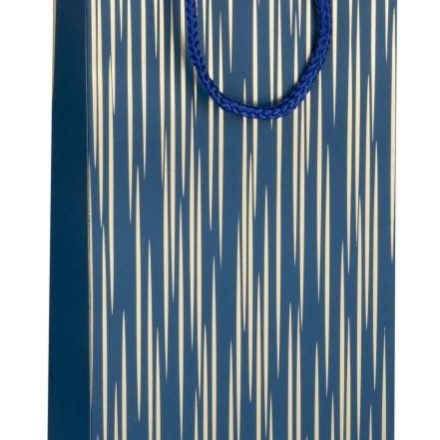 Elegantný papierový vak na víno s rukoväťou 125x85x360 mm K-427 NZM
