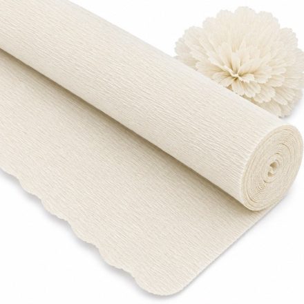 Taliansky krep 180g Biela 50cm/250cm Dekoračný papier dekoratívny