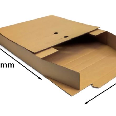 Dodávková škatuľa vo forme kufríka 400x353x60/30 mm hnedá