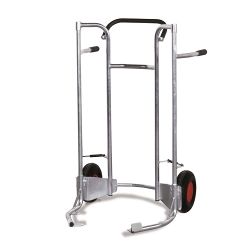 Dopravný vozík s nízkou hmotnosťou pneumatiky SK-710.313, 200 kg, 540-820 mm
