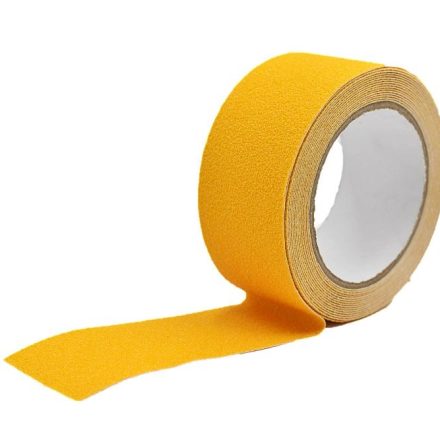 Žltá nešmykľavá lepiaca páska 50 mm x 5 m na schodoch