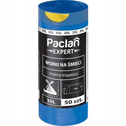 Paclan Expert odpadkové tašky s páskou 35 l, 50 Modré ks