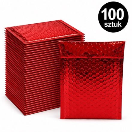 Kovový obal 140x170mm B6 Červená obálka zásielky - 100 Umenie