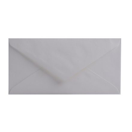 Okrasné svadobné obálky DL Aqua Avorio Bianco pozýva 110 g 50 ks
