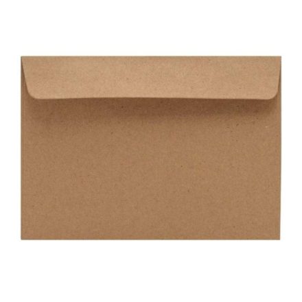 Dekoratívne obálky na pozvánky B6 HK hnedá 125x176 mm 120g 50 ks