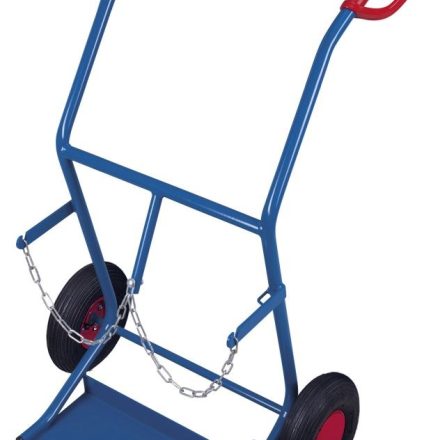 Oceľový prepravný vozík 2 oceľové valce 20 l 100 kg FK-1101