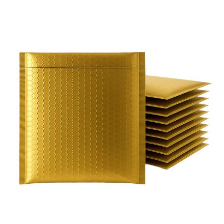 Ochranné bublinkové obaly na CD kovové zlato 165x165 mm, 100 ks