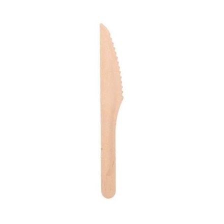 Drevené jednorazové nože 16 cm, 100 ks