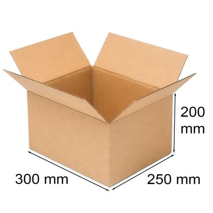 Papierová lepenka 300x250x200 mm 3- Bronzová vrstva na odoslanie