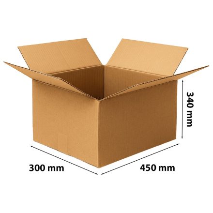 Papierová lepenka 450x300x340 mm A3 pre balenie InPost, veľkosť C