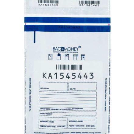 Bezpečné bankové obálky A5 140x220 mm biela krycia vrstva 100 ks