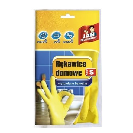Domáce rukavice Jan Nevyhnutná latexová žltá veľkosť S