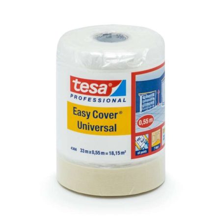 Maskovanie filmu s páskou Tesa Easy Cover 4368 na maľovanie 55 cm x 33 m