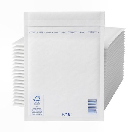 Biele ochranné bublinkové obaly VP H18 270x360 mm škatuľka 100 ks