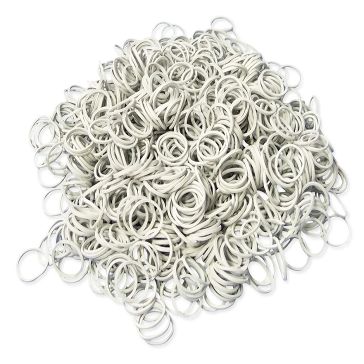 Biele gumové výplne 20mm x 1,5 x 1,5mm 1kg