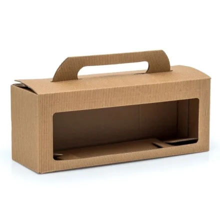 Kartónové škatule zapnuté 3 poháre na med 0,35 l 265x87x97 mm 10 ks
