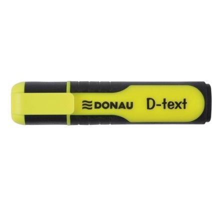 D-textový volič žltý, fluorescenčný markér skosený 1-5 mm
