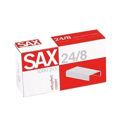 Kancelárske sponky SAX 24/8 ma pre väčšie zošívačky 1000 ks