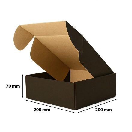 Artičoky, čierne 200x200x70 mm Elegantný dekoratívny box