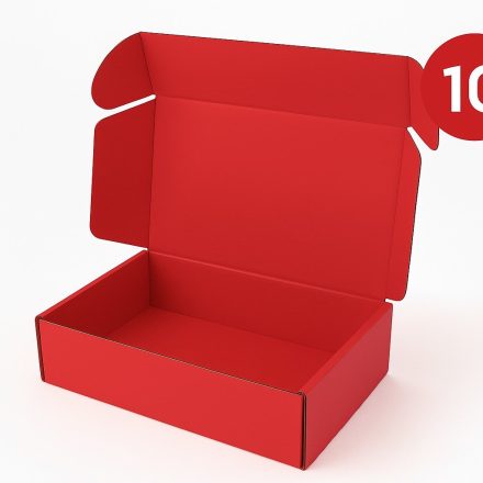 Papierová lepenka 330x250x100 Červená preprava Obaly 10 Umenie