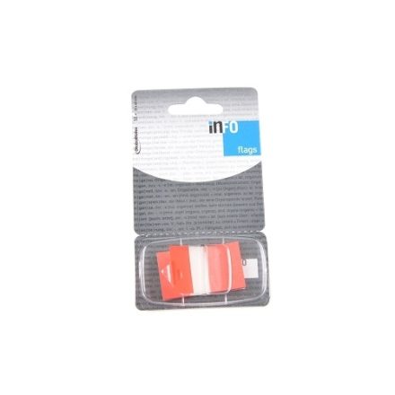 Červené samolepiace indexovacie štítky 25x43 mm 50 Zásobník Pcs